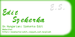 edit szekerka business card